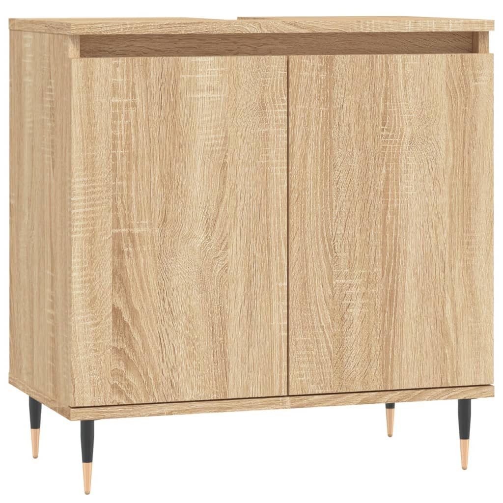vidaXL Waschtisch NA Waschtischschrank Sonoma Eiche 58x33x60 cm Holzwerkstoff Freistehen