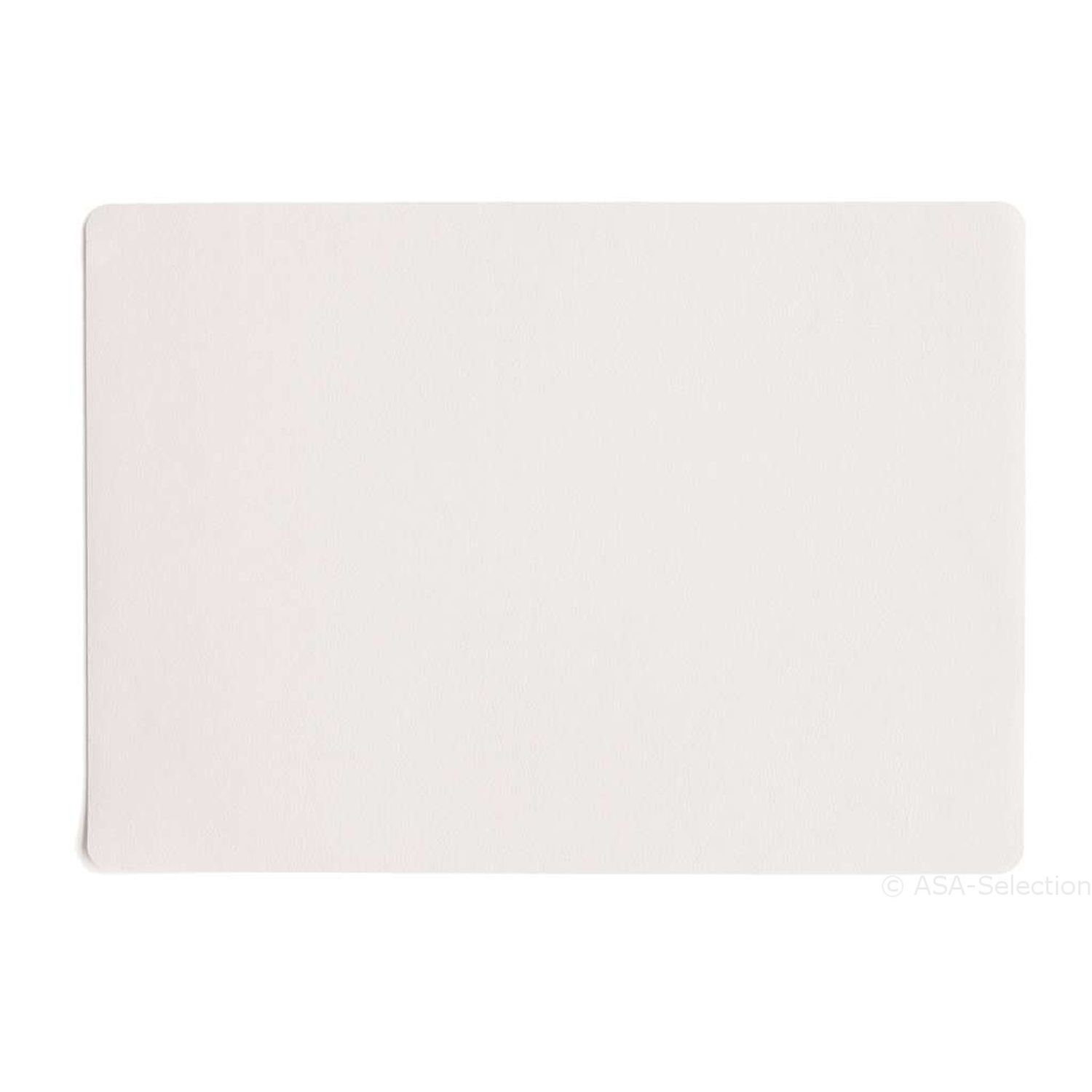Platzset, Leather Optic Weiß 46 x 33 cm, ASA SELECTION, (6-St)