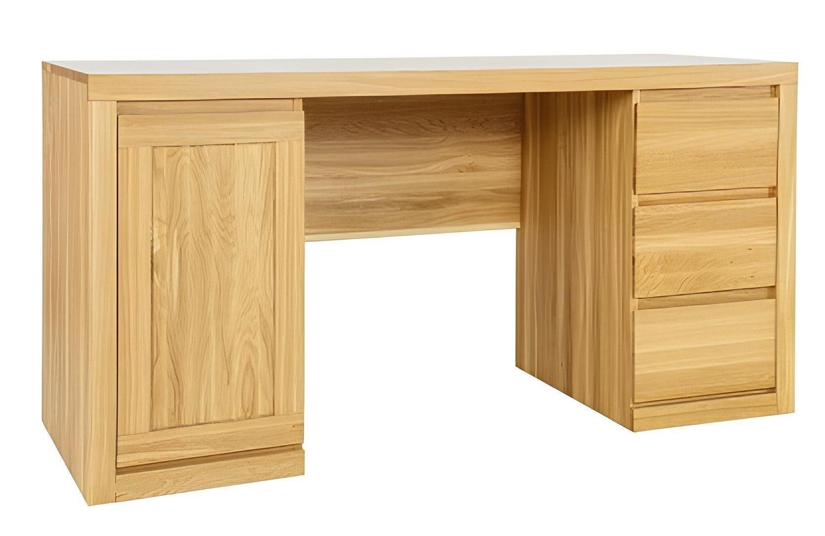 Xlmoebel Schreibtisch Massivholz Computertisch mit zeitlosem Design für Büro und Homeoffice (1-St., Schreibtisch), Hergestellt in Europa