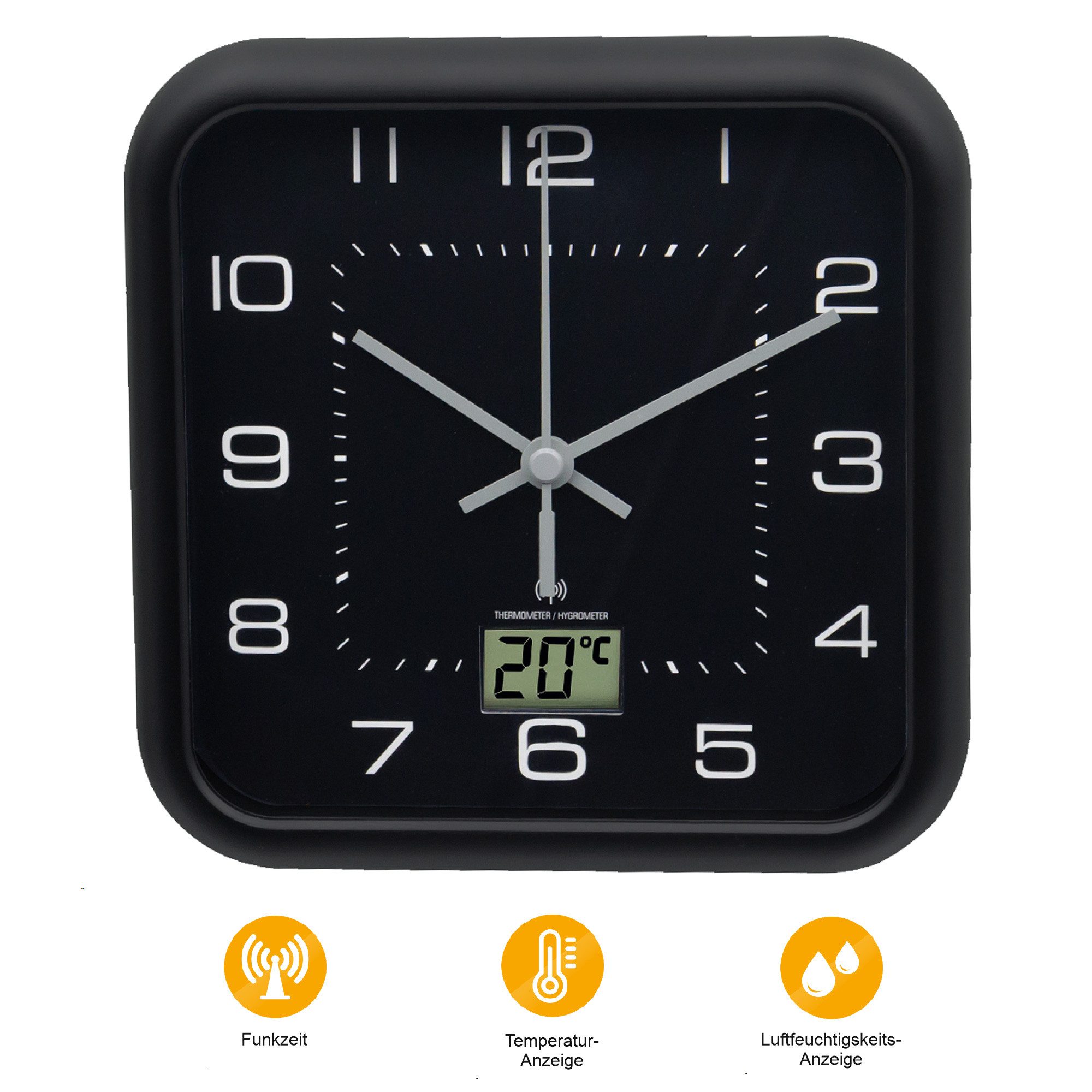 Miraval Funkwanduhr Funk-Badezimmeruhr mit Saugnäpfen günstig online kaufen