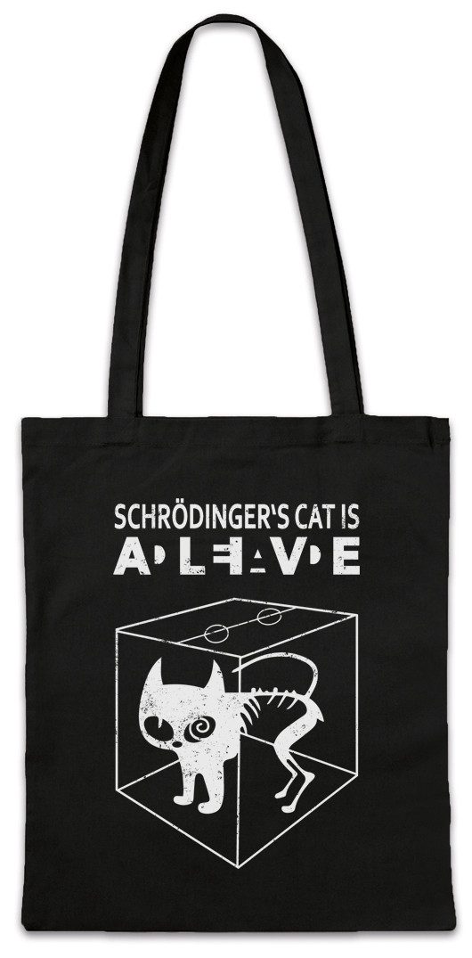 Beuteltasche Schrödinger's Cat Is Alive Dead II Stofftasche The Big Schroedinger TV