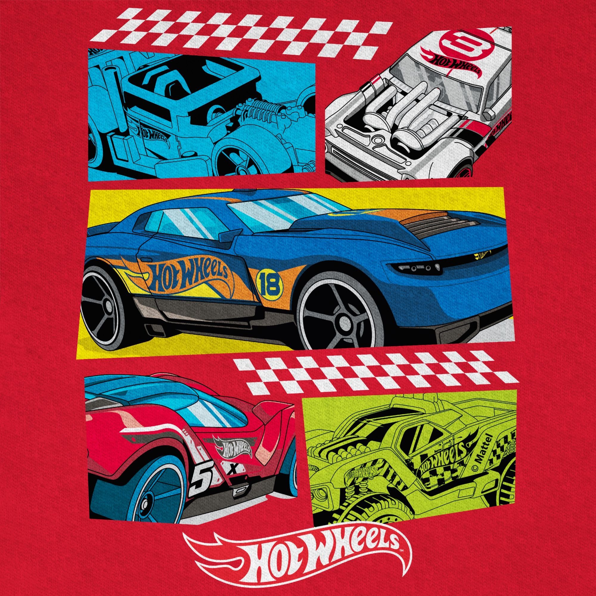 Hot Rot 02 Shirtracer Wheels Jungen Rennautos Comic T-Shirt