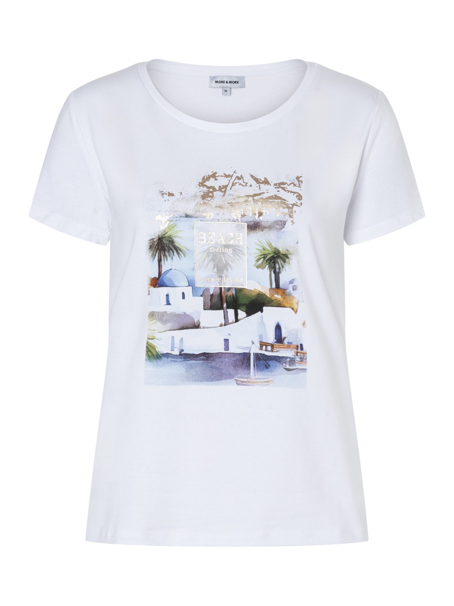 MORE&MORE Kurzarmshirt sommerliches Kurzarmshirt, Print