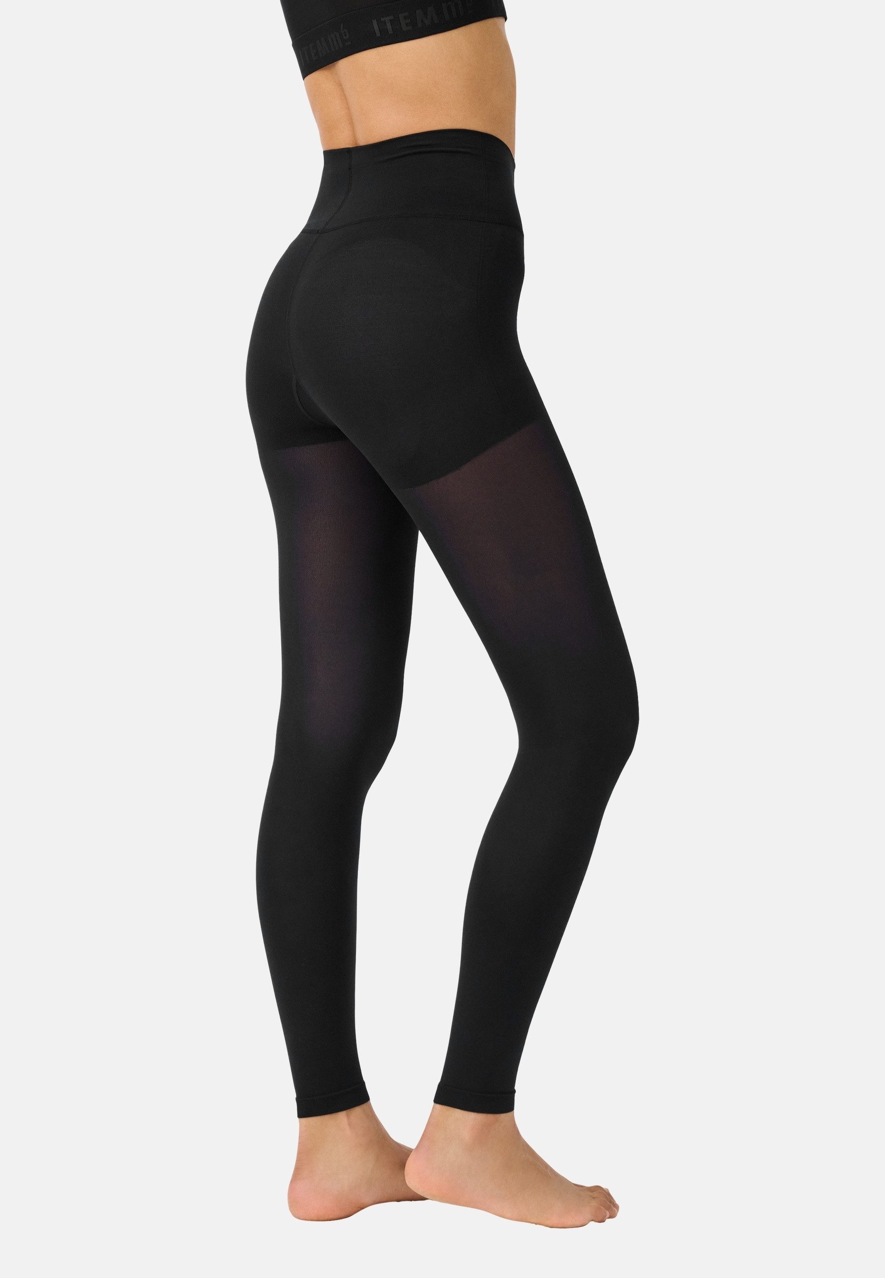 ITEM m6 Leggings OPAQUE CONSCIOUS Recyceltes Polyamid, Push-up-Effekt, breiter Bund, formstabil