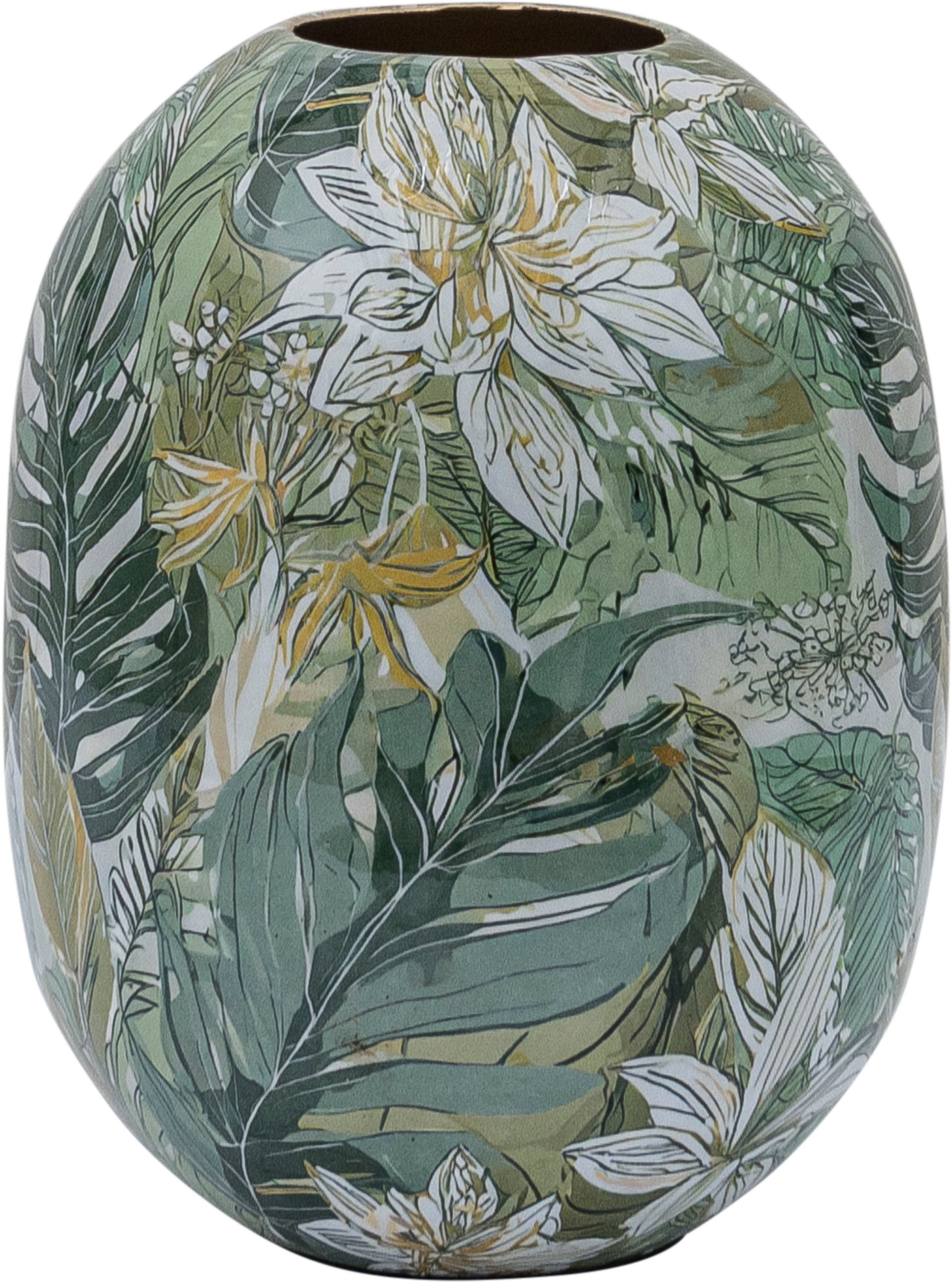 Creativ home Tischvase Vase (1 St), mit floralem Dekor