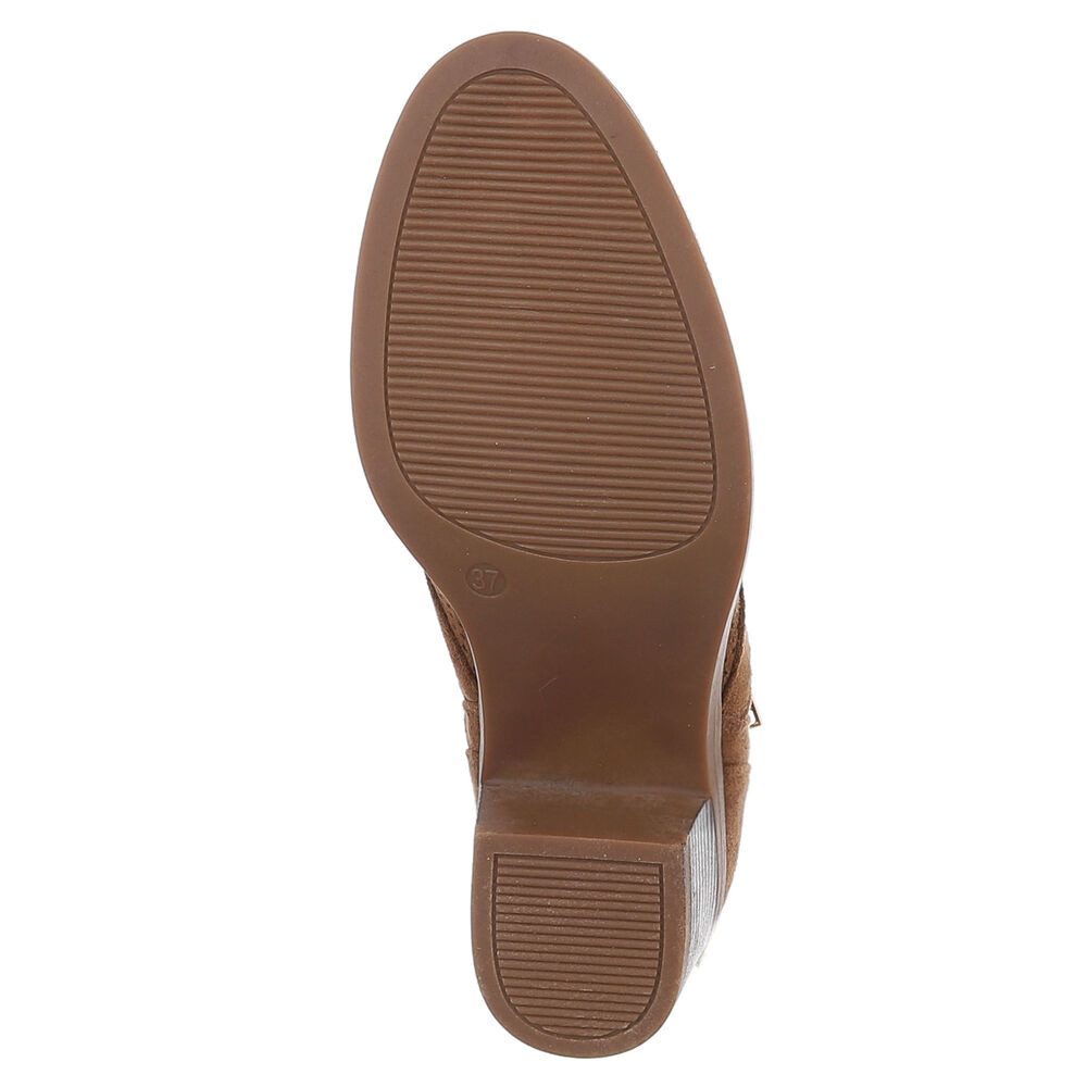 Ital-Design Modische Stiefelette mit Reißverschluss und Perforation Sommerboots (91261320) Blockabsatz Stiefeletten in Braun