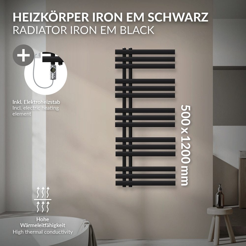 LuxeBath Badheizkörper Iron EM Heizkörper Handtuchtrockner günstig online kaufen