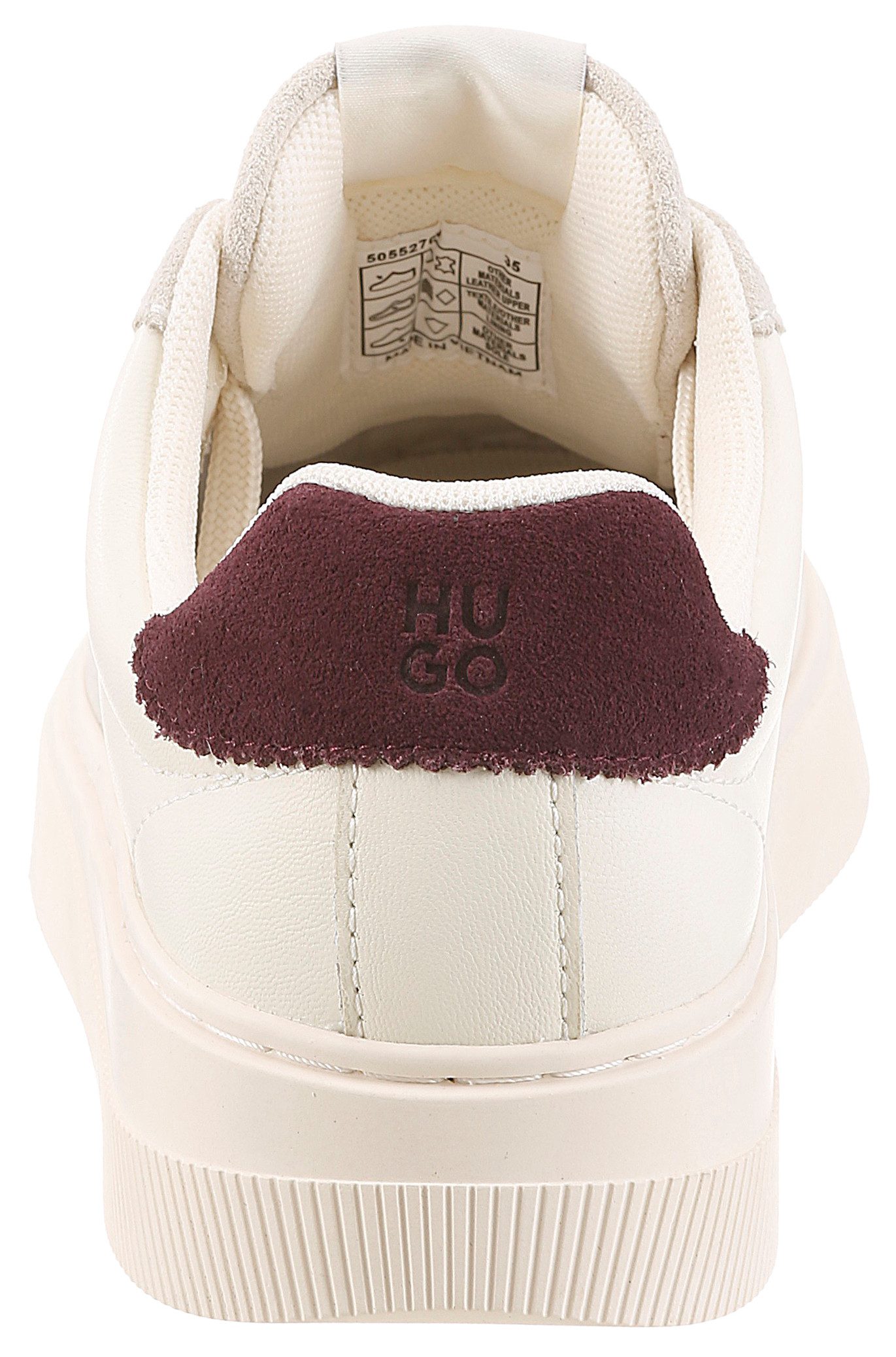 HUGO Lyzz Tenn Sneaker Schnürschuh, Freizeitsneaker, Halbschuh mit Kontrast an der Ferse