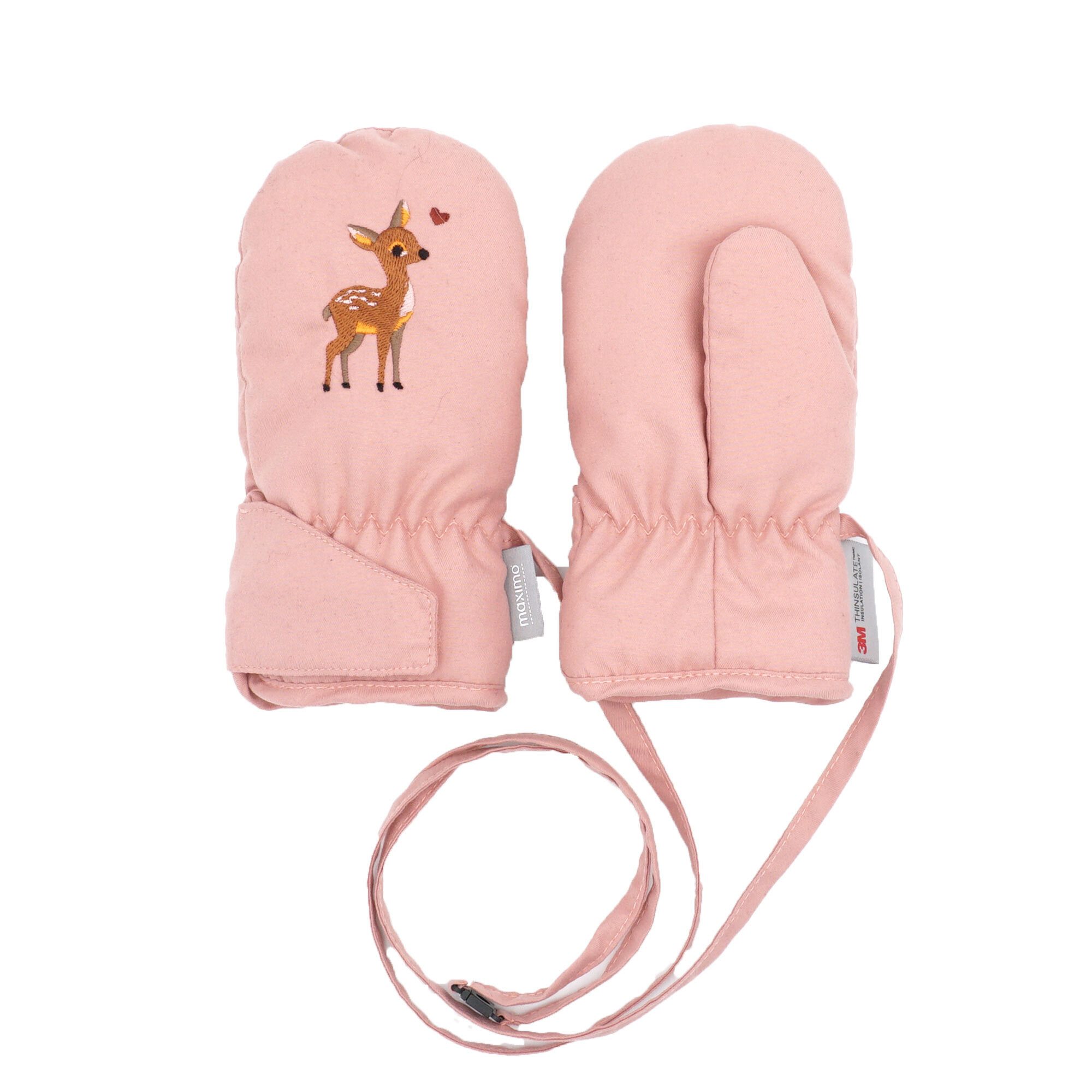 MAXIMO Варежки MINI-Thermofausthandschuhe Stickerei, Daumen, Klettverschluß, (2-St)
