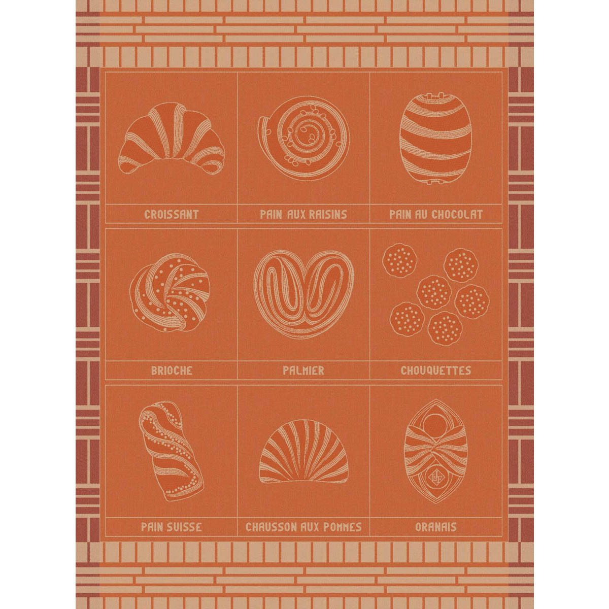 Le Jacquard Francais Geschirrtuch Geschirrtuch Haute Viennoiserie Confiture 60x80 cm, (1-tlg., 1 x Geschirrtuch), jacquard-gewebt