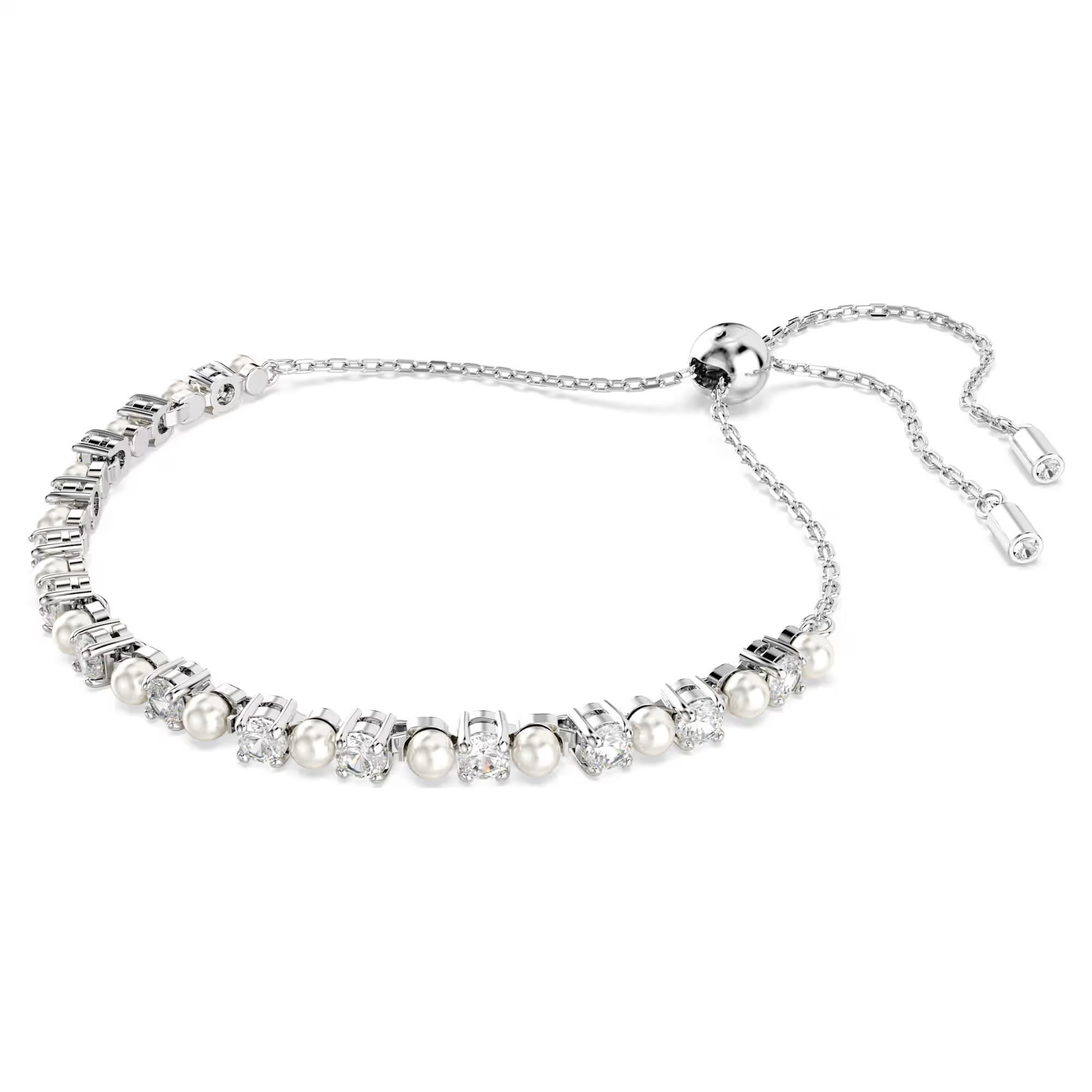 Swarovski Armband Schmuck Geschenk Matrix Armkette, mit Swarovski® Kristall - mit Swarovski® Perle – Bild 2 von 5