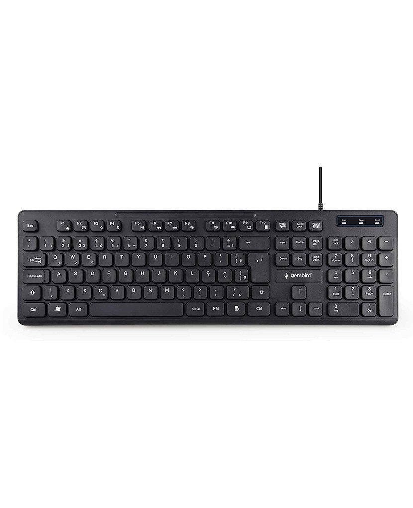 Gembird KB-MCH-04-DE Tastatur (12 praktische Hotkeys)