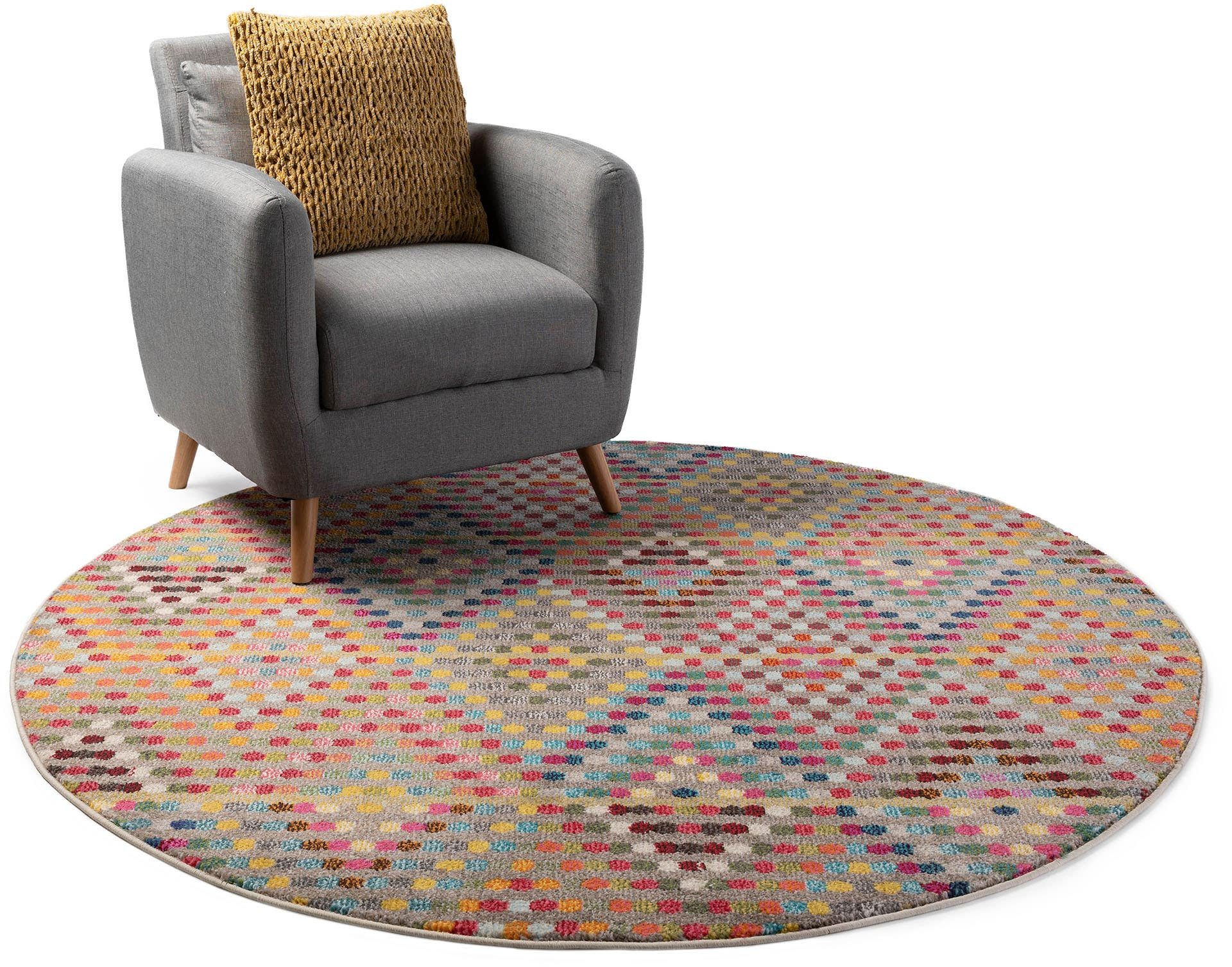 benuta Teppich Casa, rund, Höhe: 11 mm, Teppich Wohnzimmer, Esszimmer, Schl günstig online kaufen