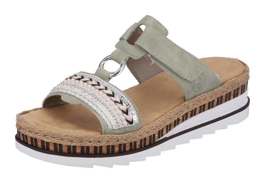 Rieker Pantolette, Keilabsatz, Sommerschuh, Schlappen mit günstig online kaufen