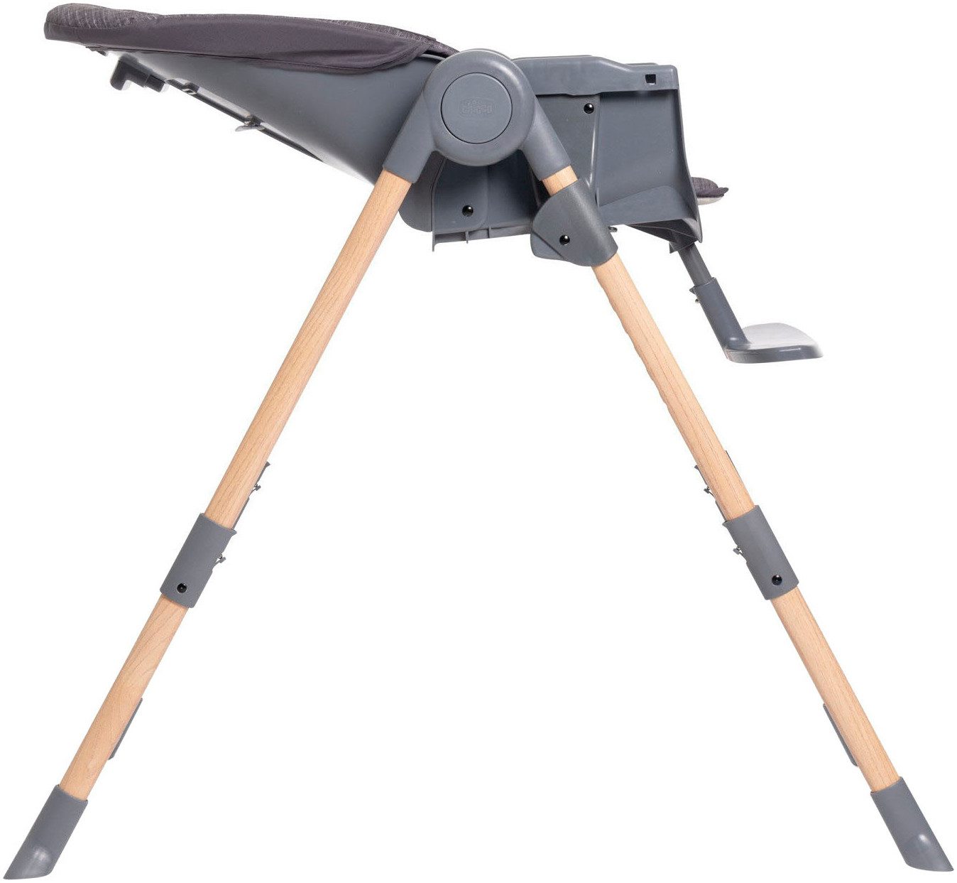 Chicco Hochstuhl Polly Essential Coal, mit Essbrett