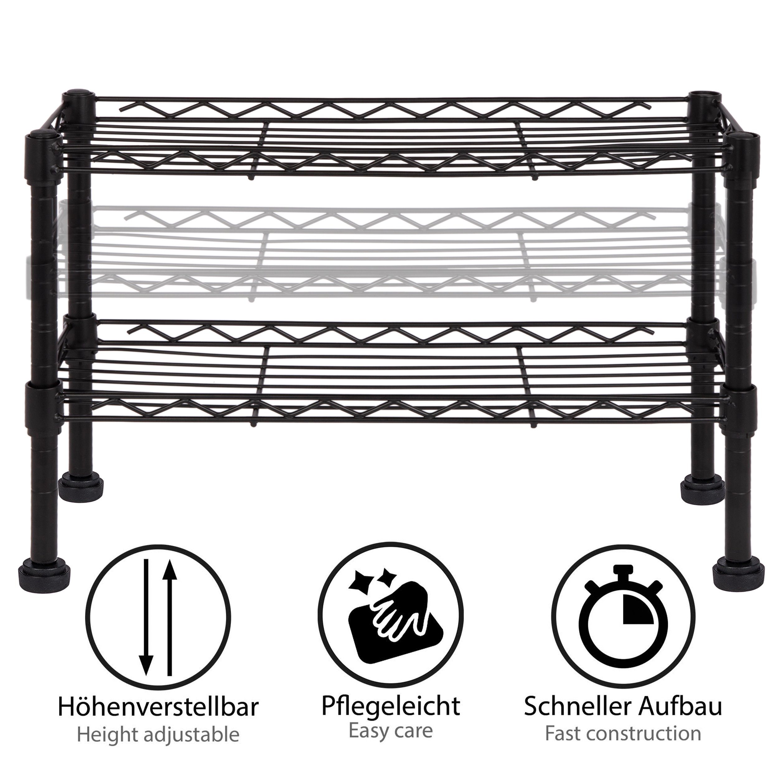 ONVAYA Küchenregal Küchenregal stehend aus Metall, Küchen-Organizer Regal