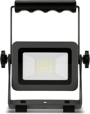 REV LED Arbeitsleuchte FLARE, 10 Watt, Tageslichtweiß, mit Standfuß & Tragegriff, IP65