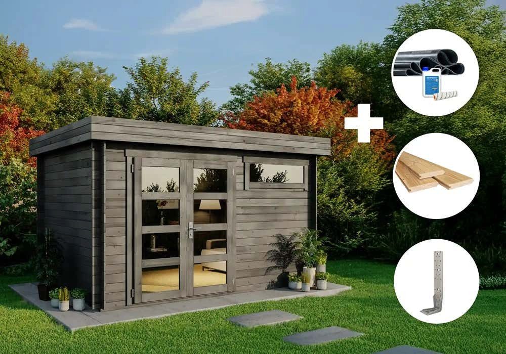 Alpholz Gartenhaus Holz Set - Leandro-28 günstig online kaufen