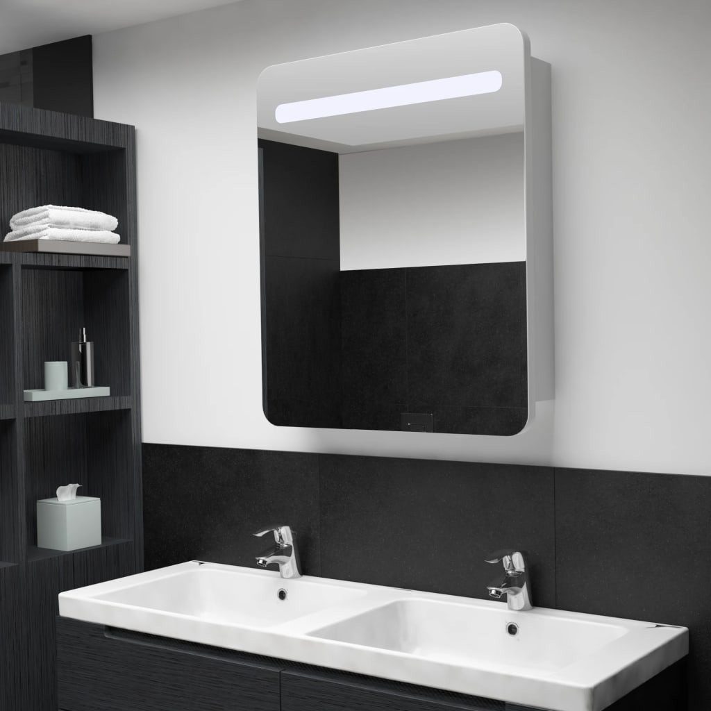 vidaXL Schrankmodule LED-Spiegelschrank 68x9x80 cm günstig online kaufen