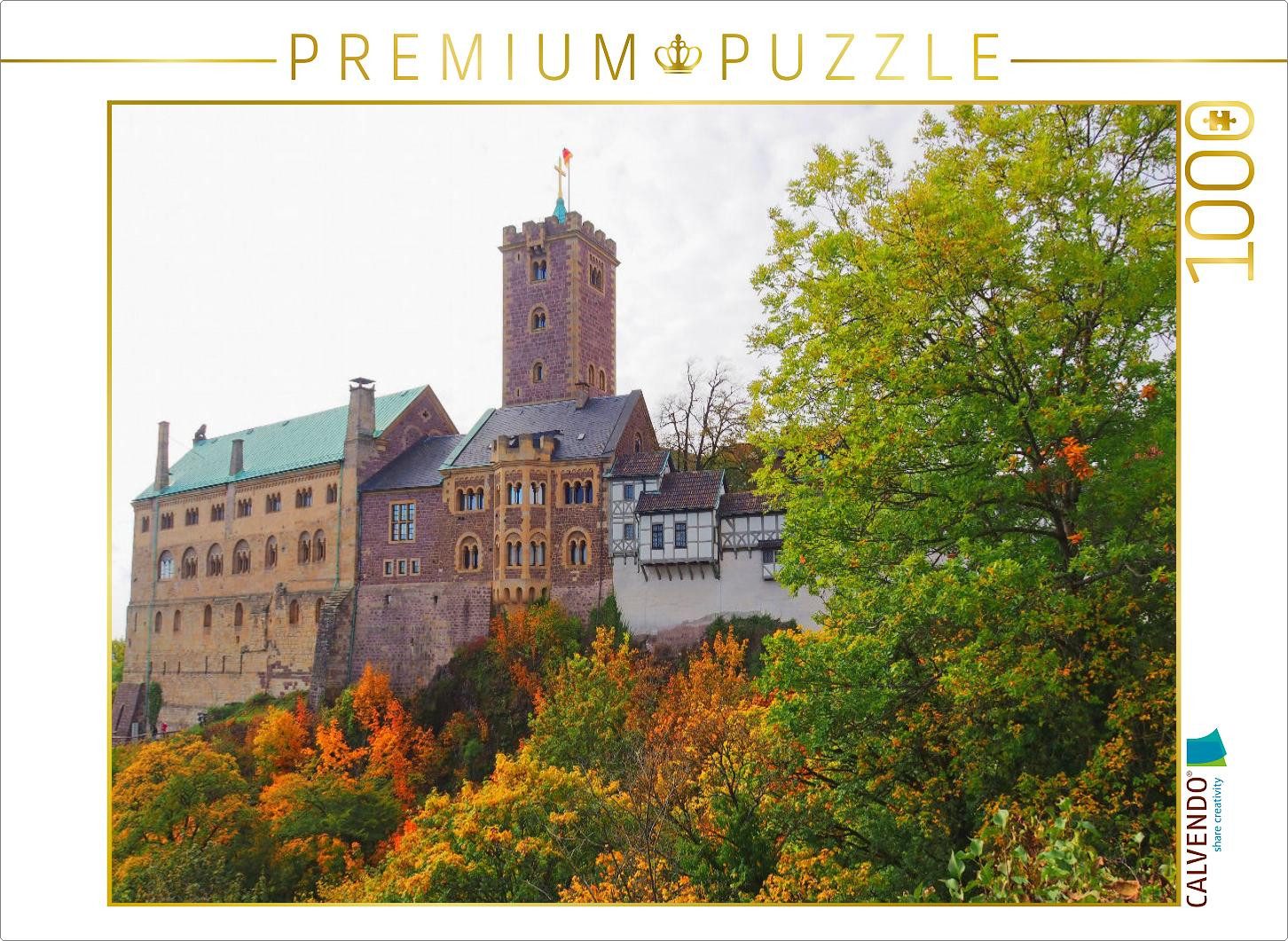 CALVENDO Puzzle CALVENDO Puzzle Die Wartburg in Thüringen, 1000 Teile Lege-Größe 64 ×, 1000 Puzzleteile