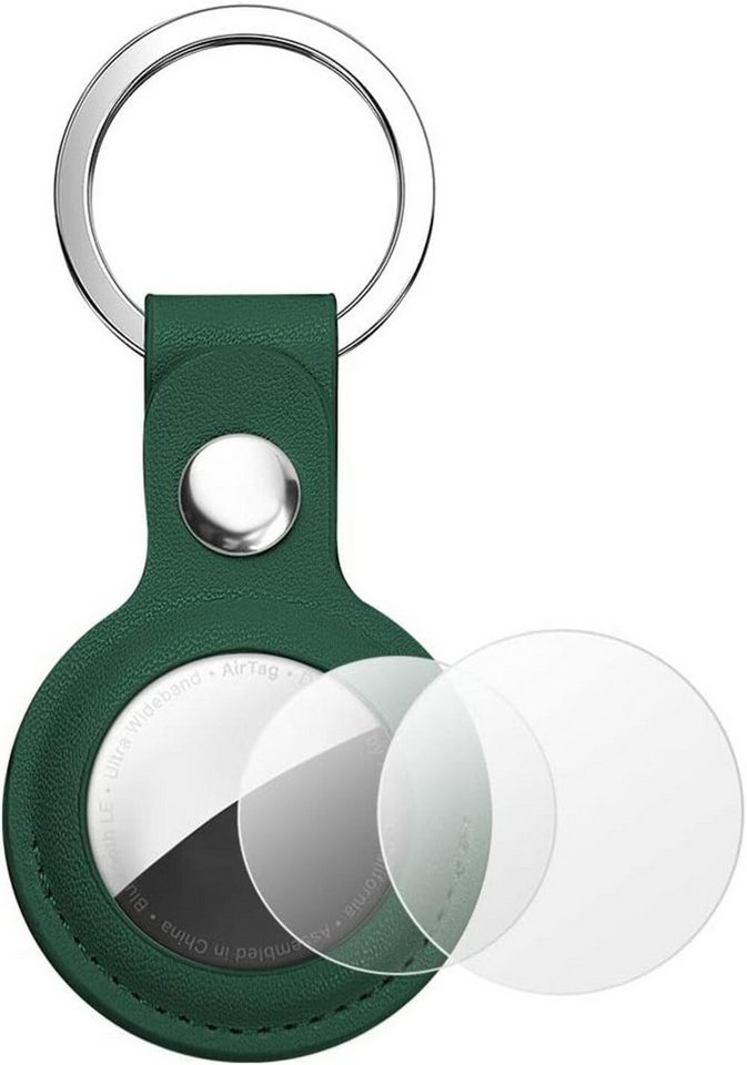 Futurea Schlüsselanhänger Schutz Hülle & Case für Apple AirTag mit Leder Optik (1-tlg), Leder Optik, Schutzhülle, für Apple AirTag