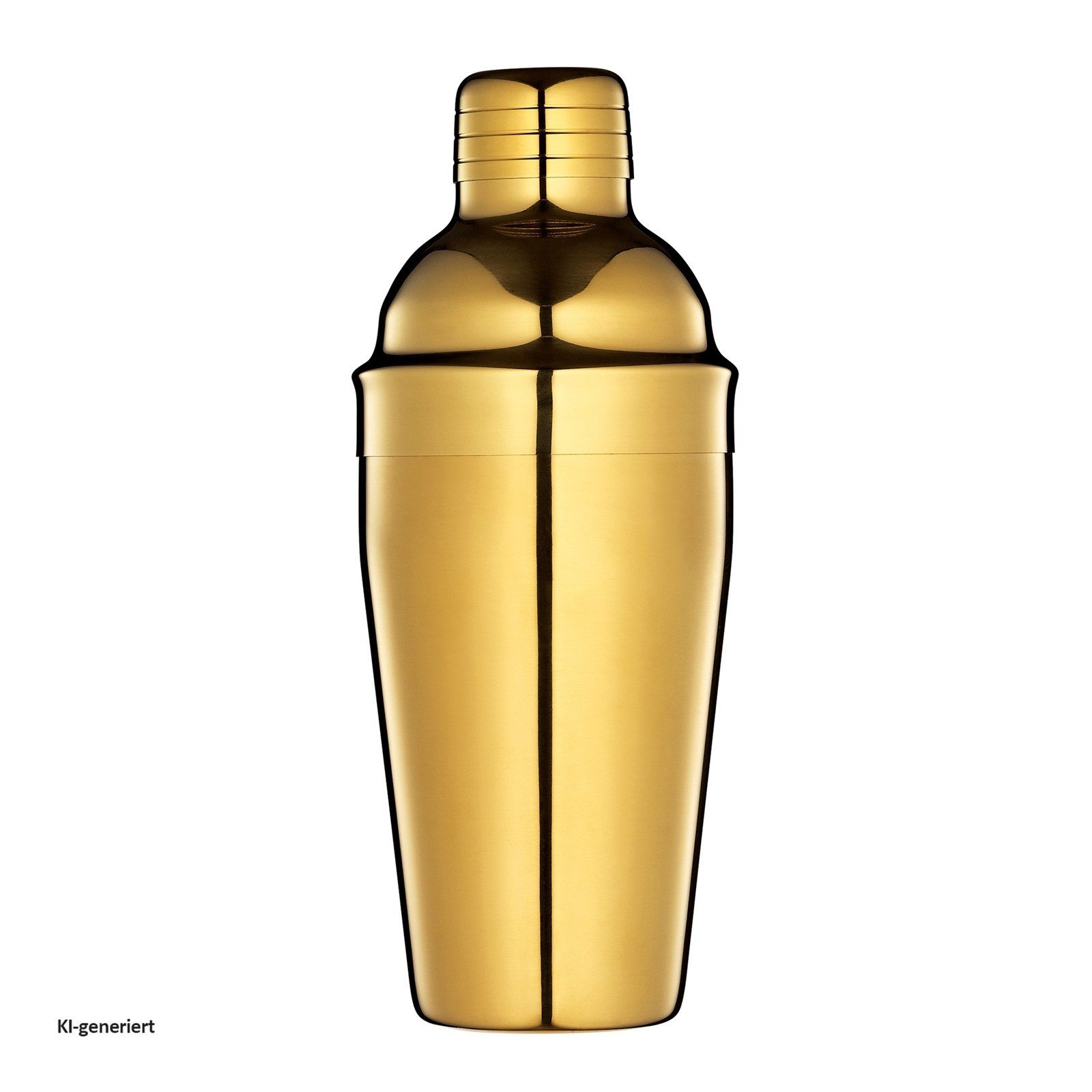 Cilio Cocktail Shaker Bar-Set 5-teilig GOLDEN MULE, Edelstahl, (Set, 5-tlg., je 1x Cocktailshaker, Cocktaillöffel, Barmaß, Barsieb und Eiszange), Shaker Cocktaillöffel Barmaß Barsieb Eiszange