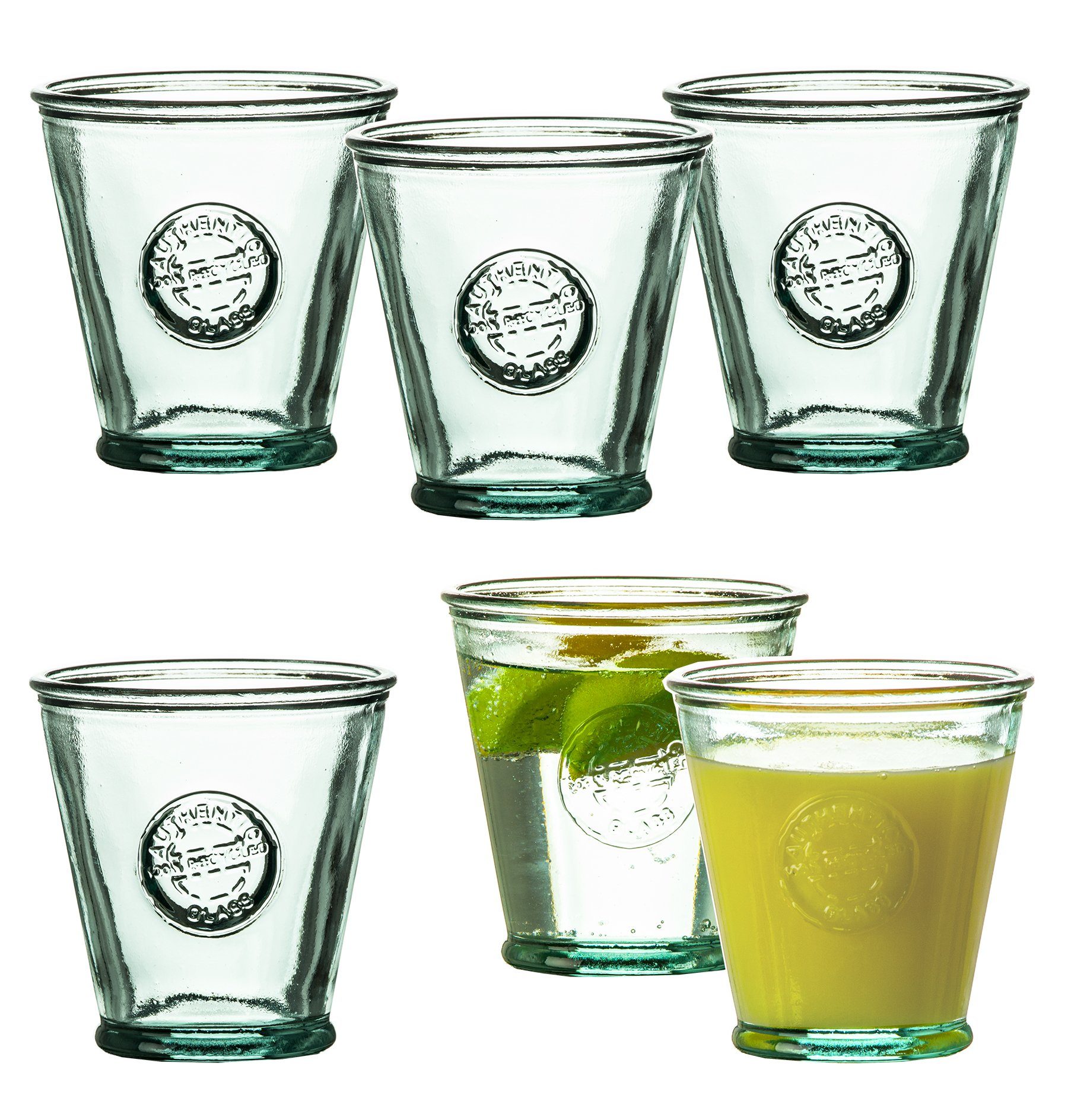 BigDean Gläser-Set »6−tlg 250ml aus 100% Recyclingglas Made in Spain  Trinkgläser Tumbler Longdrinkgläser Wassergläser Saftgläser Dessertgläser  spülmaschinenfest«, Glas online kaufen | OTTO