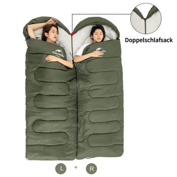 Naturehike Deckenschlafsack Wasserdicht Ultraleicht Schlafsack für Erwachsen Kinder, über 7 Grad, 220 x 85CM mit Tragetasche für Camping Wandern Outdoor Aktivitäten