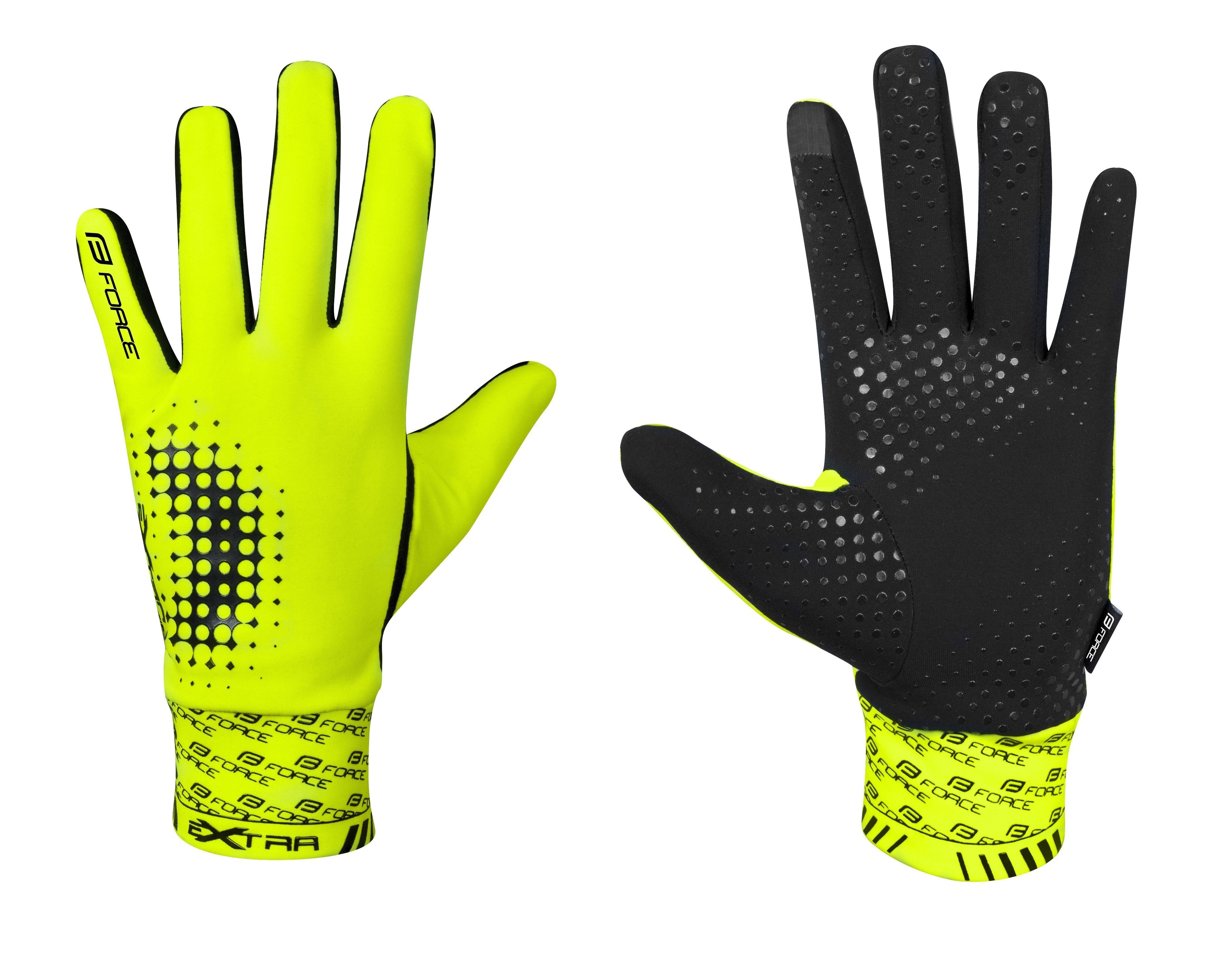 FORCE Fahrradhandschuhe Handschuhe FORCE EXTRA gelb günstig online kaufen