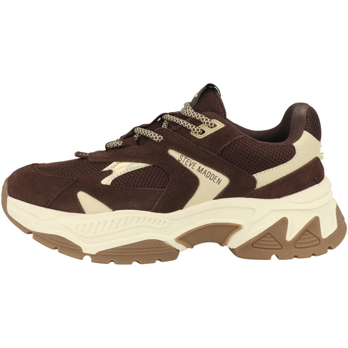 STEVE MADDEN Ample Damen Sneaker Turnschuhe, Sportschuhe, Freizeitschuhe, Halbschuhe, Schnürschuhe