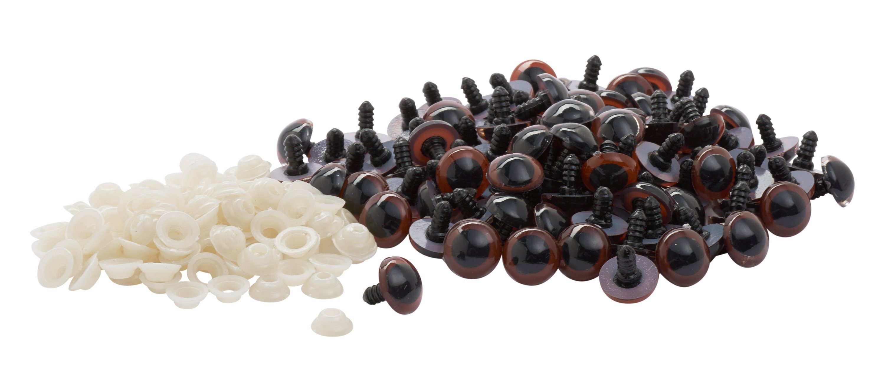 VBS XXL Kuscheltier Bärenaugen Sicherheitsverschluss, 100 Stück