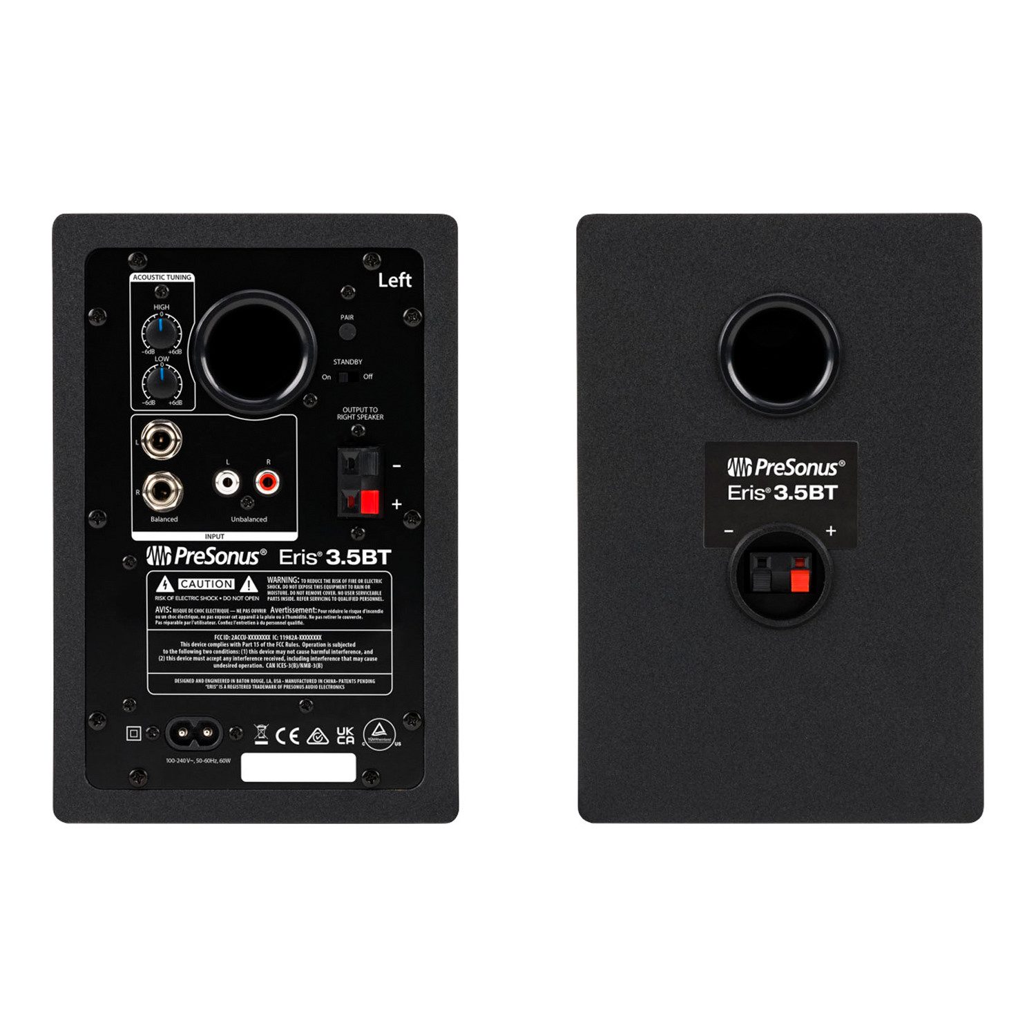 Presonus Presonus Eris 3.5BT Studio Monitor-Boxen 2nd Gen + Bonus In-Ear Digitales Aufnahmegerät (Studio Monitor-Boxen)