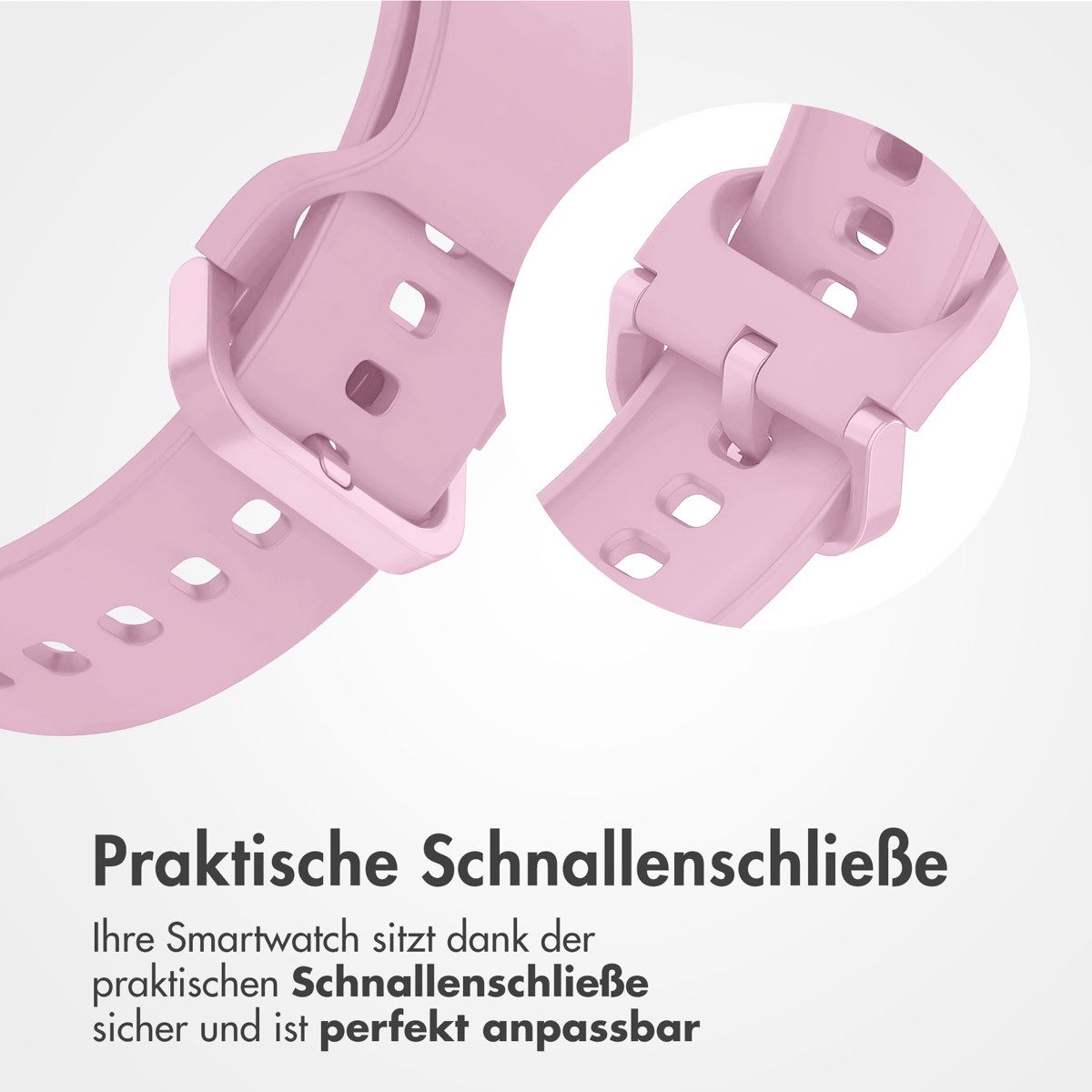 imoshion Smartwatch-Armband imoshion Silikonband für das Samsung Galaxy Fit 3 - Rosa – Bild 4 von 5