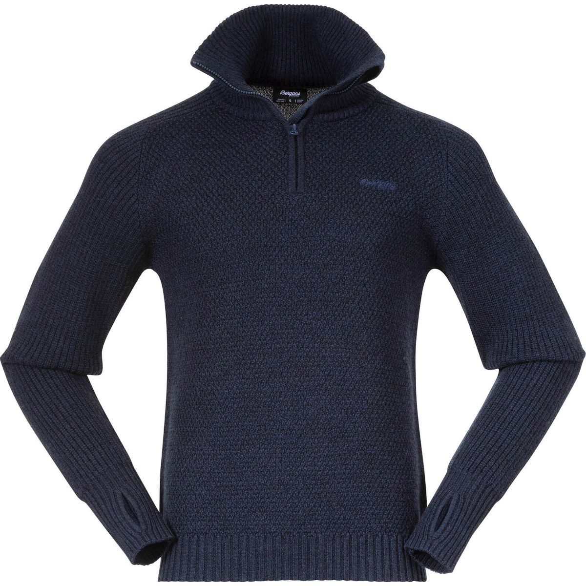 Bergans Fleecejacke Ulriken Jumper Men Vielseitiger Merinowollpullover mit hohem Kragen und Daumenschlaufen