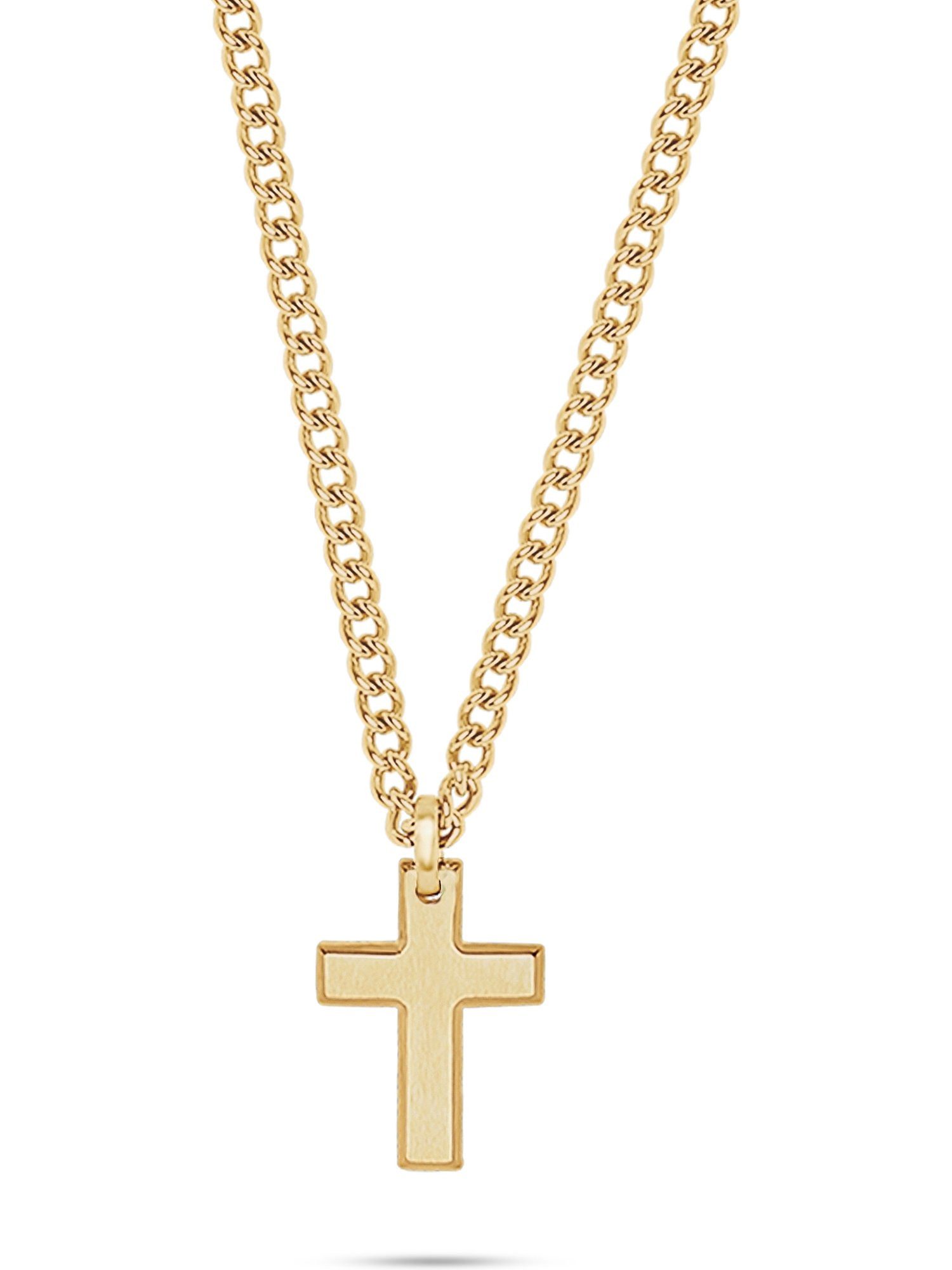 Silberkette S.Oliver Herren-Kette Edelstahl Kreuz