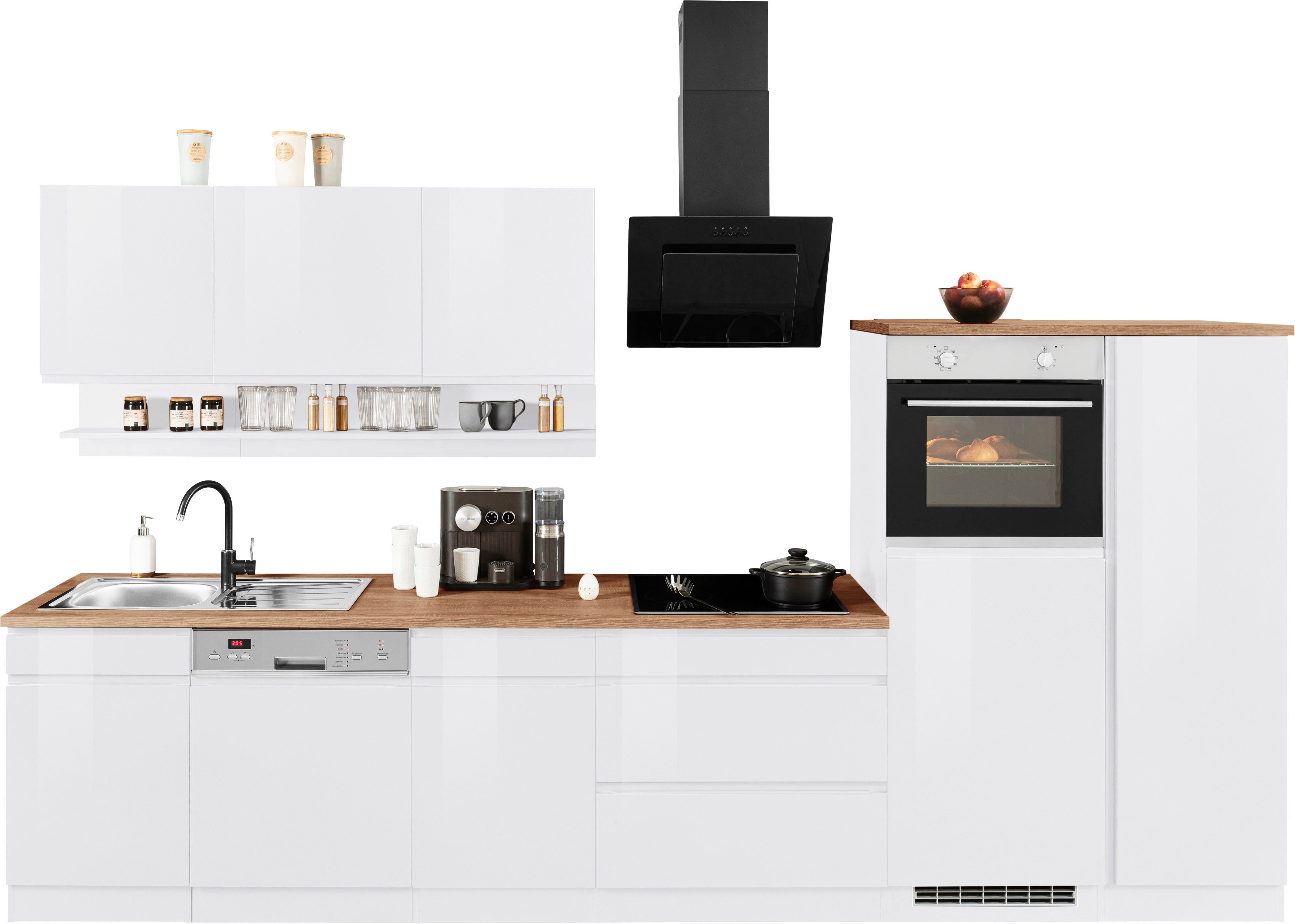 KOCHSTATION Küchenzeile KS-Virginia, Breite 350 cm, mit Glaskeramik-oder In günstig online kaufen