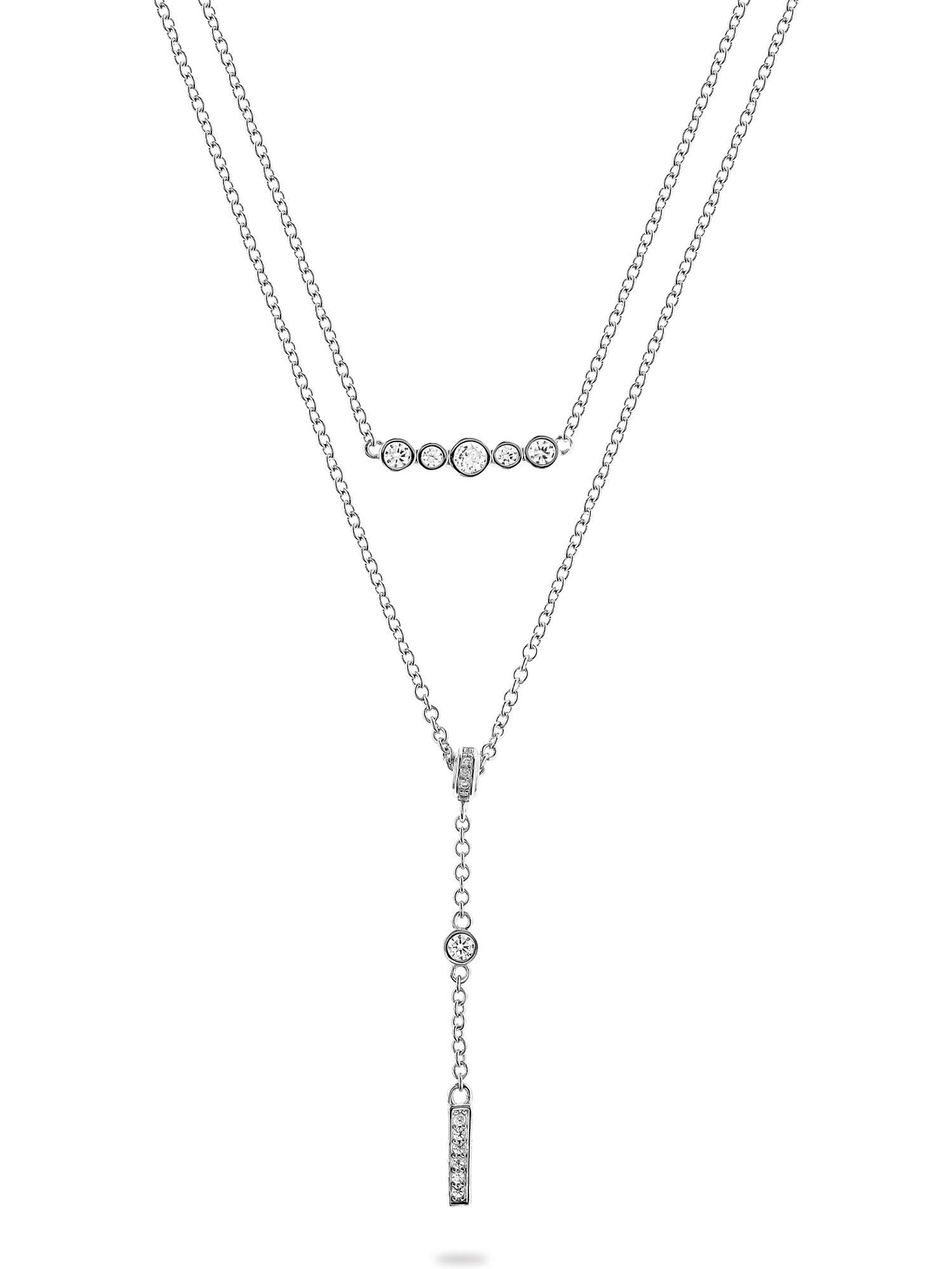 JETTE Silberkette JETTE Damen-Kette 925er Silber, recycelt Zirkonia, CASCADE
