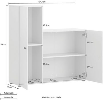 Schildmeyer Raumteiler Lovund, Breite 104 cm, 2 Türen mit Softclose-Funktion