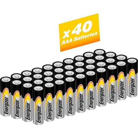 Energizer 40 Stück Alkaline Power Micro (AAA) Batterie, LR03 (1,5 V, 40 St)