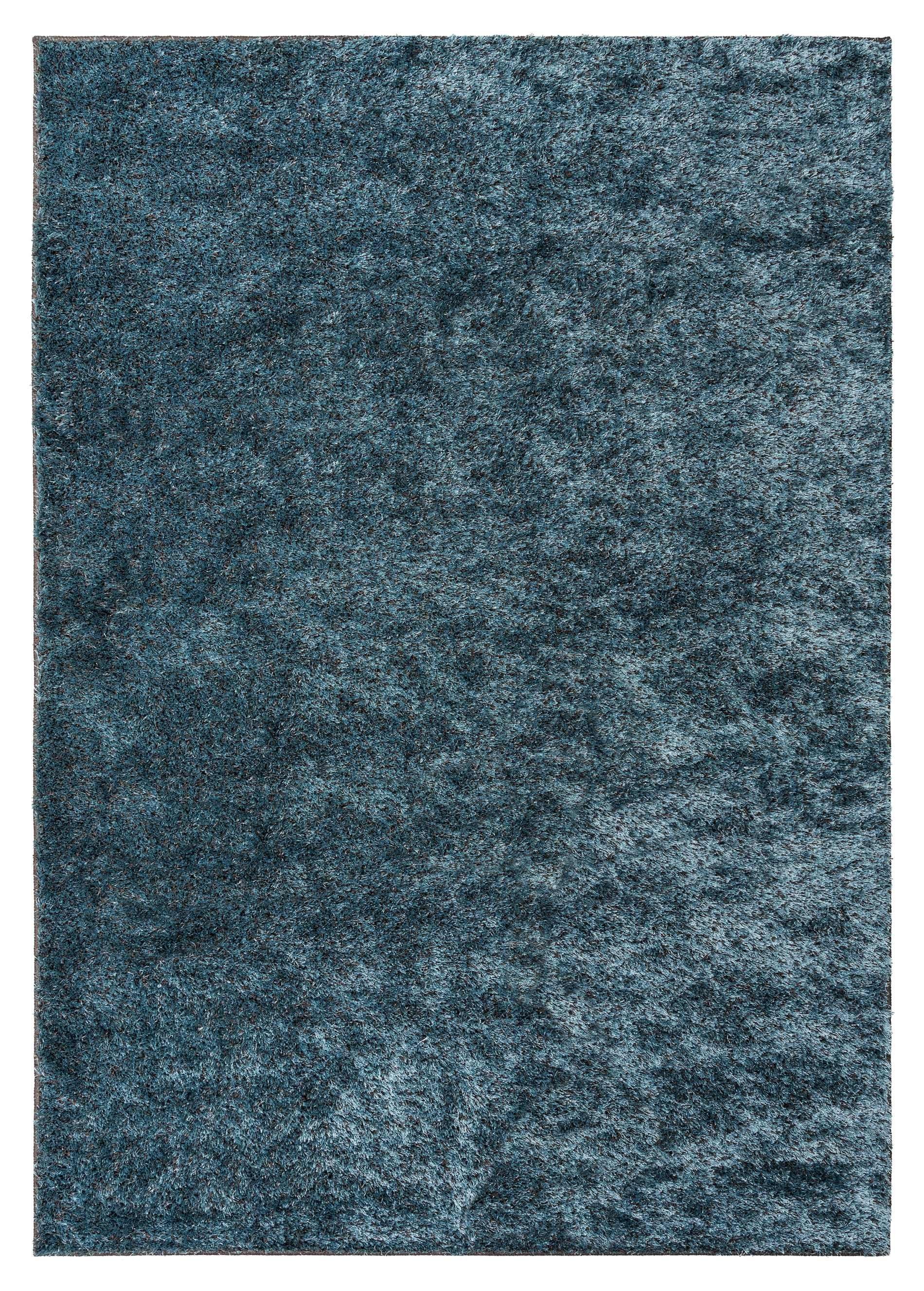 Hochflor-Teppich Opal, Happy Rugs, rechteckig, Höhe: 22 mm, weich & kuschelig blaugrau
