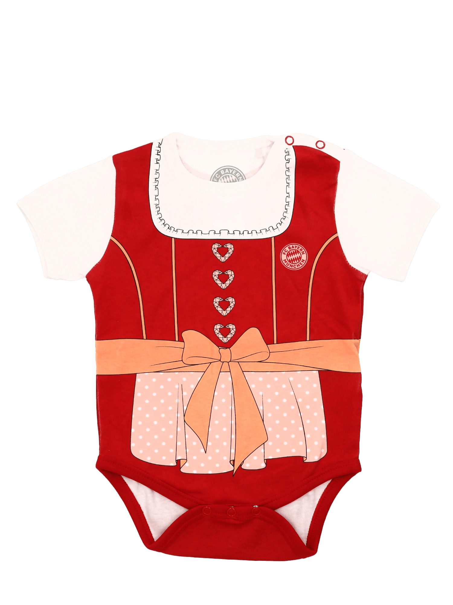 FC Bayern München Body FC Bayern München, Body Dirndl, Baby, Rot