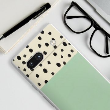 DeinDesign Handyhülle Abstrakt Polka Dots Boho Dots and Boho, Google Pixel 7a Silikon Hülle Bumper Case Handy Schutzhülle