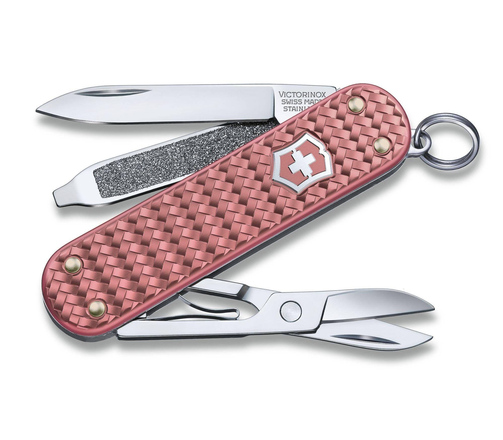 Victorinox Taschenmesser Taschenmesser Classic Precious Alox Kollektion Messer Gentle Rose