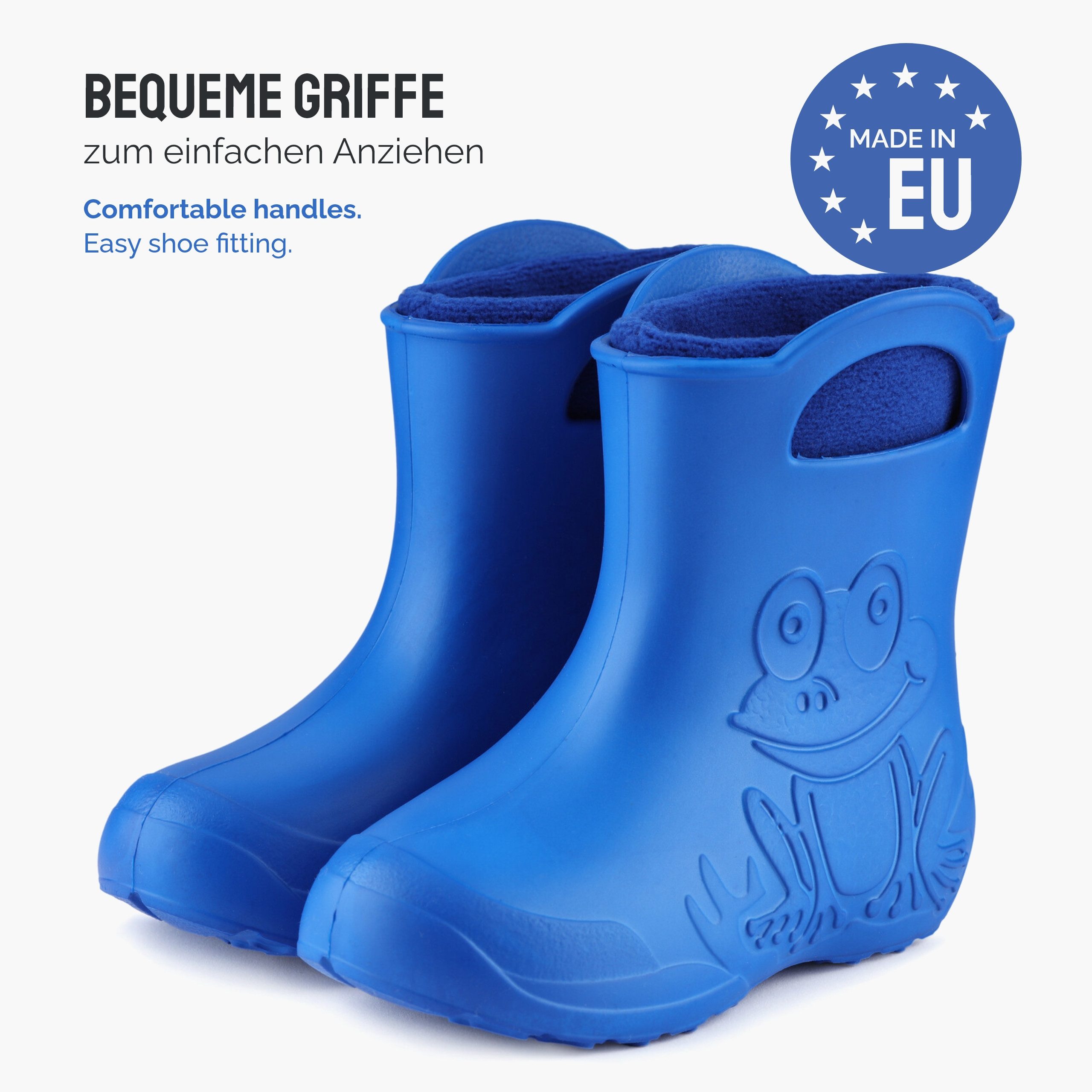 Ladeheid Kinder EVA federleichte Regenschuhe LA-CA-03 Gummistiefel mit herausnehmbares Innenfutter – Bild 5 von 5