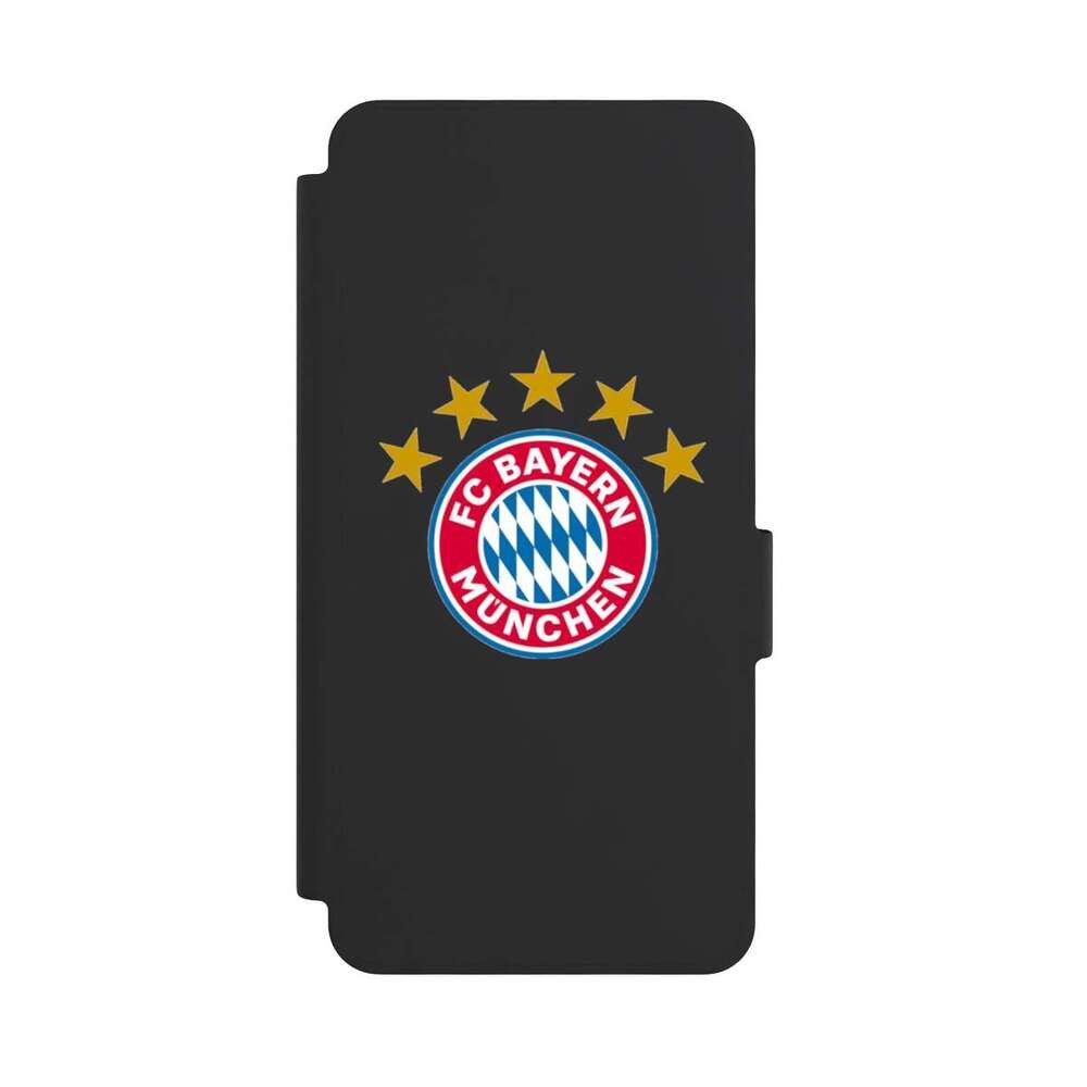 NIVOCASE Handyhülle FC Bayern München FCB Sterne FCB Logo mit Sterne - ohne Hintergrund, Samsung Galaxy S26 Klapphülle Handyhülle aus Kunst Leder