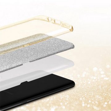 CoolGadget Handyhülle Glitzer Glamour Hülle für Samsung Galaxy S7 Edge 5,5 Zoll, Slim Case mit Glossy Effect Schutzhülle für Samsung S7 Edge Hülle