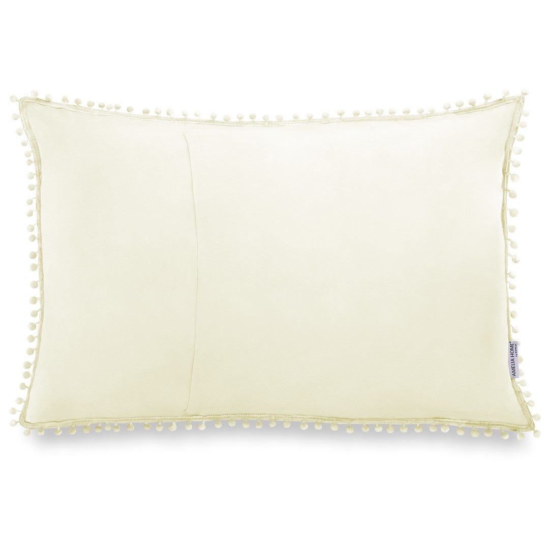 texpot Kissenhülle Kissenbezug mit Pompons zweiseitig günstig online kaufen