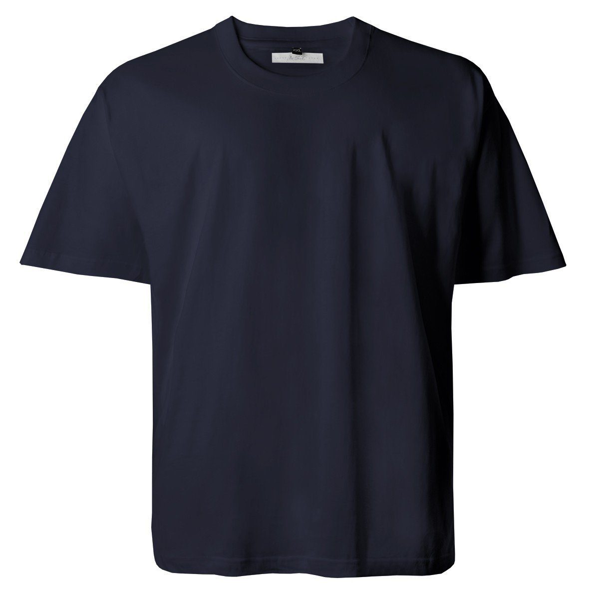 Lucky Star Rundhalsshirt Star T-Shirt Übergrößen in Lucky blue Basic black