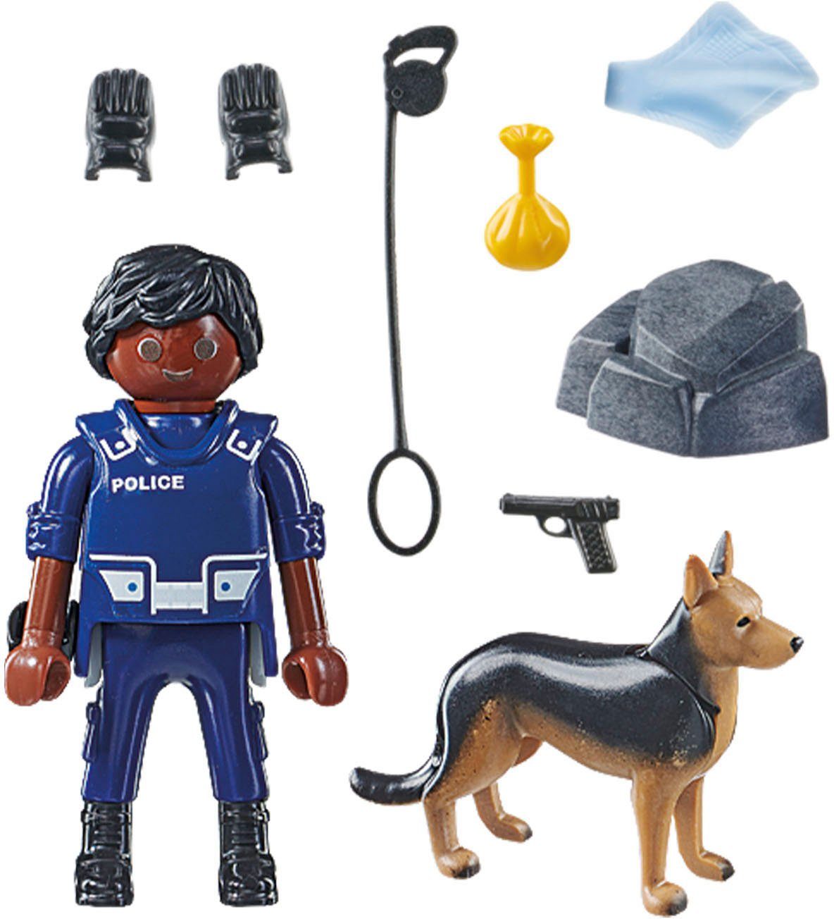 Playmobil® Polizist mit Spürhund (71162), Special Plus Konstruktions-Spiels günstig online kaufen