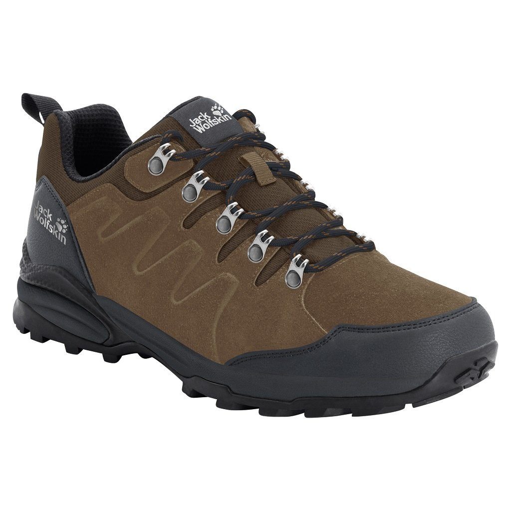 Jack Wolfskin Refugio Texapore Low (Veloursleder, wasserdicht) braun Herren Wanderschuh